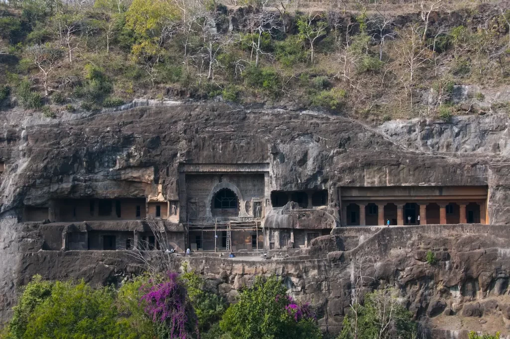 ajanta caves by train