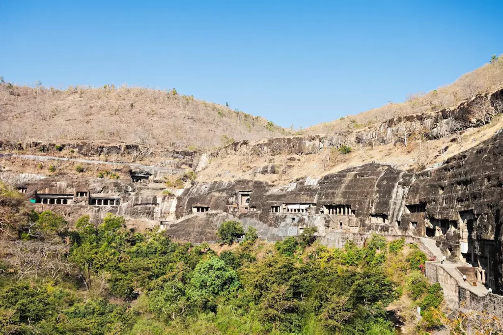 Ajanta Caves during summer - its too hot 