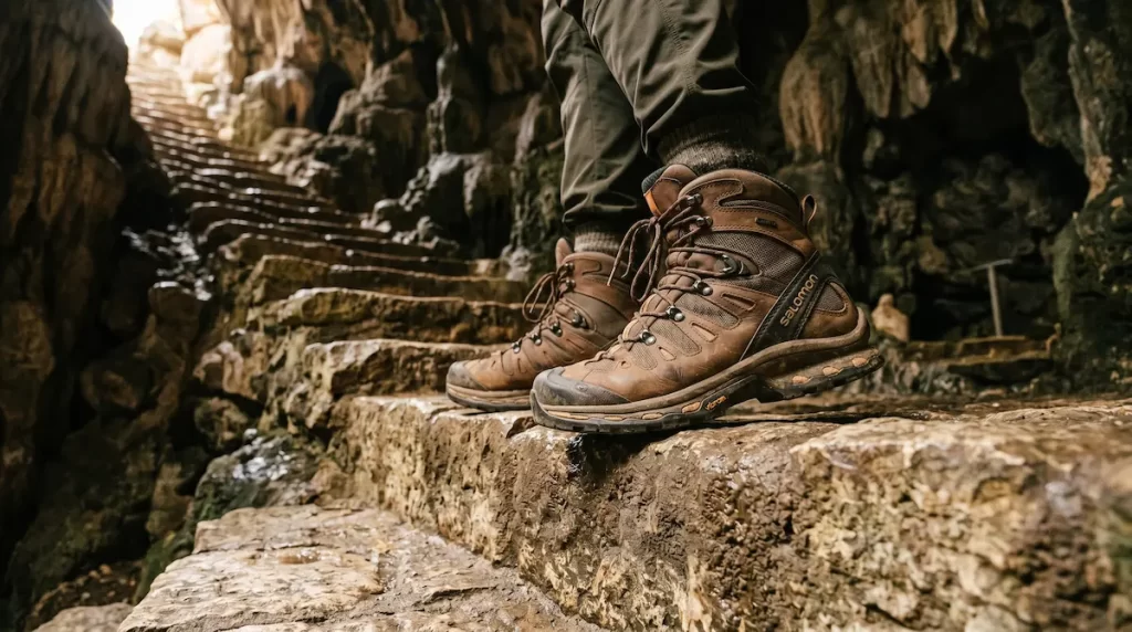 Recommended footwear for visiting cave sites in Maharashtra